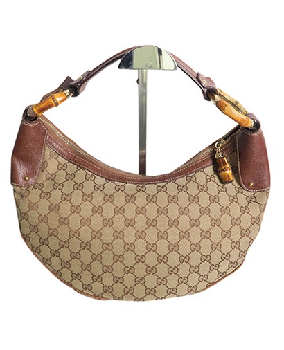 Gucci Bamboo Ring Hobo, front view